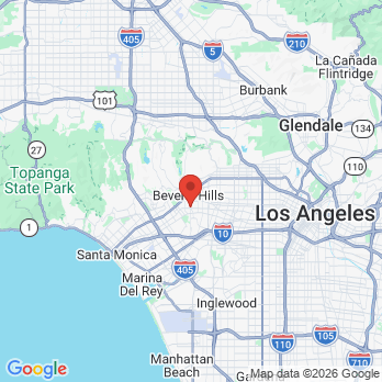 Map to Ronald M. Sloan, D.D.S. office in Beverly Hills, CA
