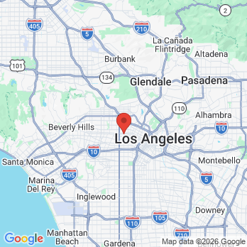 Map to Mid Wilshire Dentistry office in Los Angeles, CA