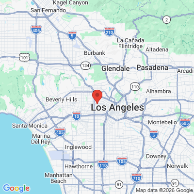 Map to Mid Wilshire Dentistry office in Los Angeles, CA