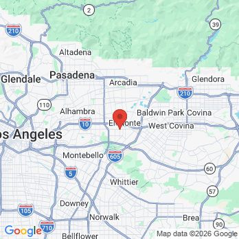 Map to Atlas Dental Care office in El Monte, CA