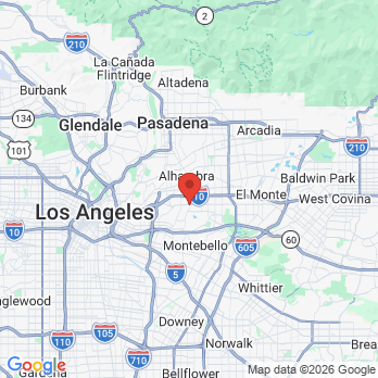 Map to Pacific Dental Group office in Montebello, CA