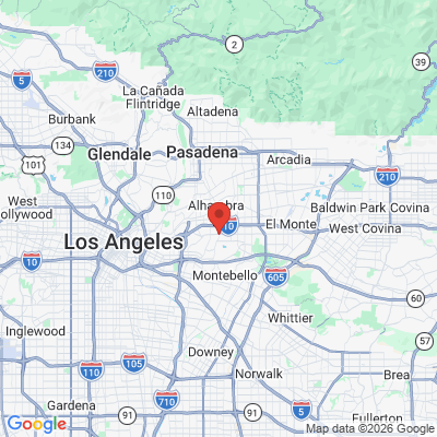 Map to Pacific Dental Group office in Montebello, CA