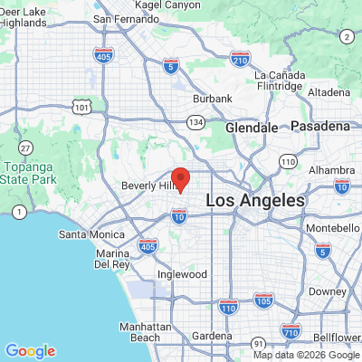 Map to MIRACLE SMILE DENTISTRY office in Los Angeles, CA