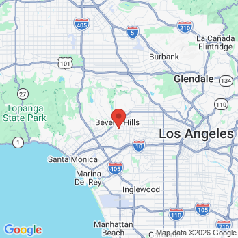 Map to Mehryar Ebrahimi DDS office in Beverly Hills, CA