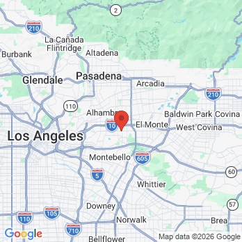 Map to Chang Family Dentistry office in Rosemead,, CA