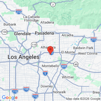 Map to Modern Endodontics office in El Monte, CA