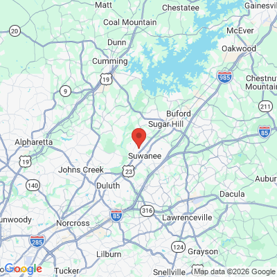 Map to  office in Johns Creek, GA
