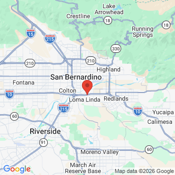 Map to EDC office in Loma Linda, CA