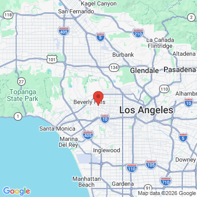 Map to Jennifer Bossel DMD office in Beverly Hills, CA