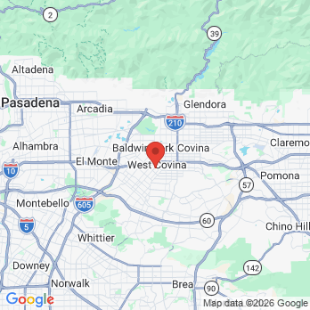 Map to C W FAMILY DENTISTRY office in West Covina, CA