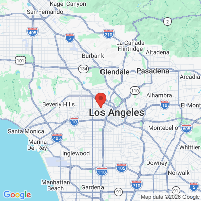 Map to Symphony.dental office in Los Angeles, CA