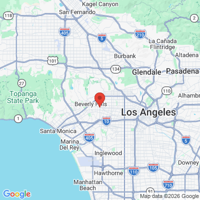 Map to Smile Angels of Beverly Hills office in Beverly Hills, CA