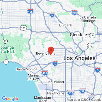 Map to David Anson, D.D.S., Inc. office in Beverly Hills, CA