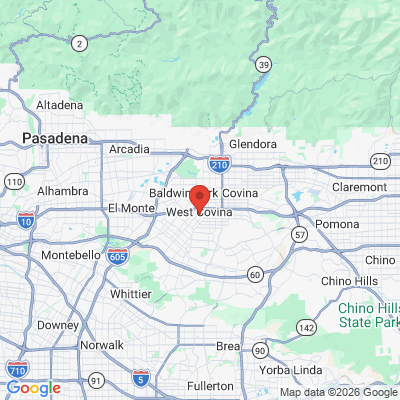Map to  office in West Covina, CA