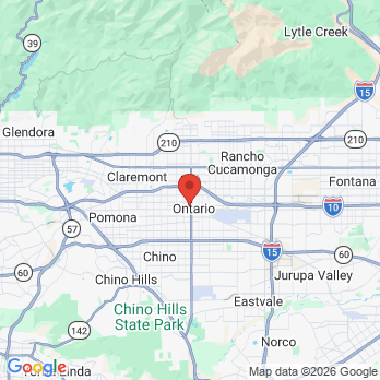 Map to Dental Kidz Club office in Ontario, CA