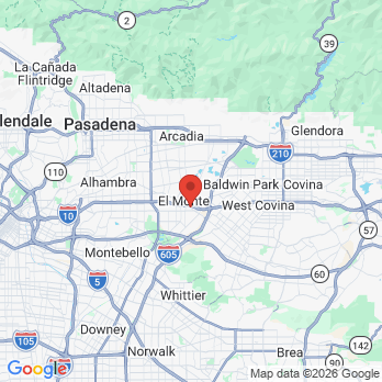 Map to ALFONSO E MARTINEZ DDS office in EL MONTE, CA