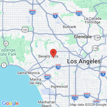 Map to Beverly Hills Complete Dentistry office in Beverly Hills, CA