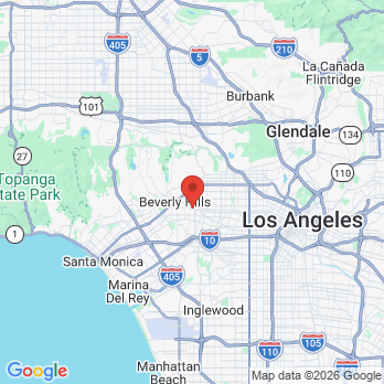 Map to Jacobs Dental Group  office in Beverly Hills, CA