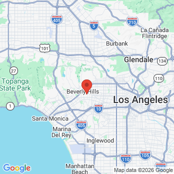 Map to Jamison Mark B DDS office in Beverly Hills, CA