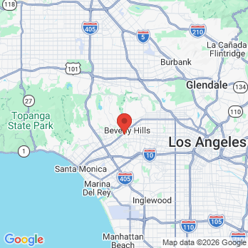 Map to Comfy Dental Studio of Beverly Hills office in Beverly Hills, CA