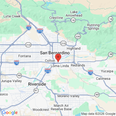 Map to Dental Views/Mountainview Dental Care office in San Bernardino, CA
