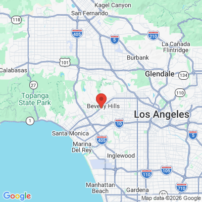 Map to MD Perio office in Beverly Hills, CA