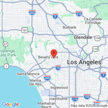 Map to Dr. Parvaz Mizrahi office in Beverly Hills, CA