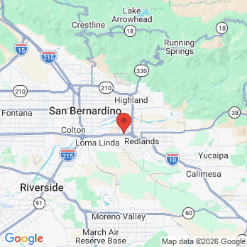 Map to preferred dental office in Redlands, CA