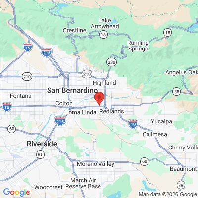 Map to preferred dental office in Redlands, CA