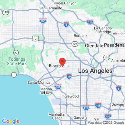Map to Primary Office office in Beverly Hills, CA