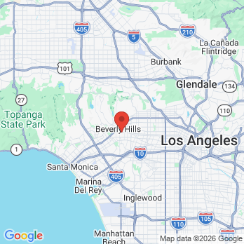 Map to Sterling Periodontics and Implantology office in Beverly Hills, CA
