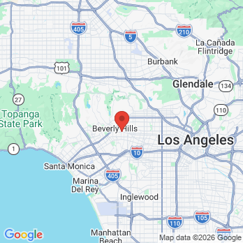 Map to Clove Dental Beverly Hills office in Beverly Hills, CA