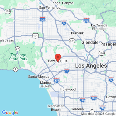 Map to Dr. Elbaz office in Beverly Hills, CA