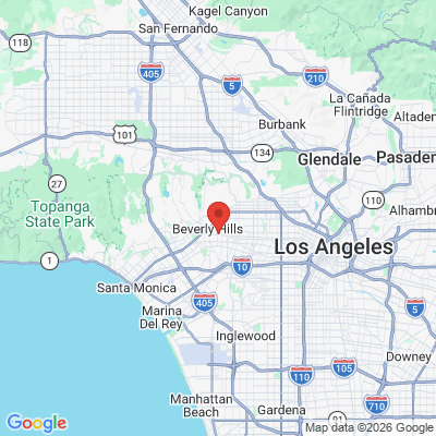 Map to Rahmat Nassi, DDS Inc. office in Beverly Hills, CA