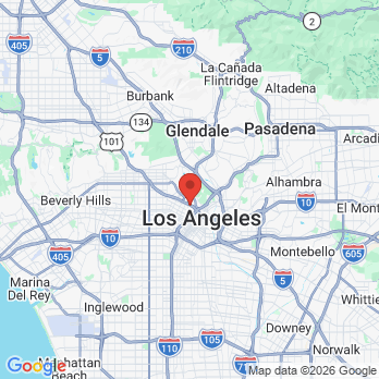 Map to United American Indian Involvement office in Los Angeles, CA
