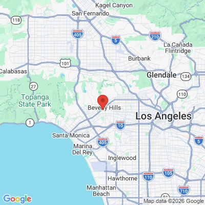 Map to BHDENTAL office in Beverly Hills, CA
