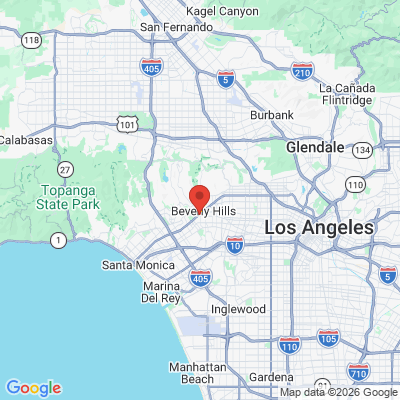 Map to Brian LeSage  office in Beverly Hills, CA