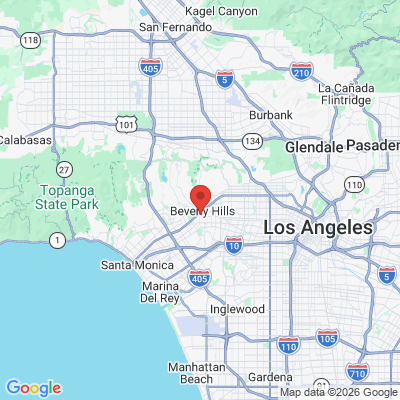 Map to BEDFORD HOUSE OF DENTISTRY  office in Beverly Hills, CA
