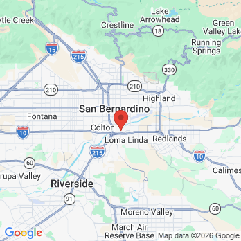 Map to Chintana V. Luke DDS office in San Bernardino, CA