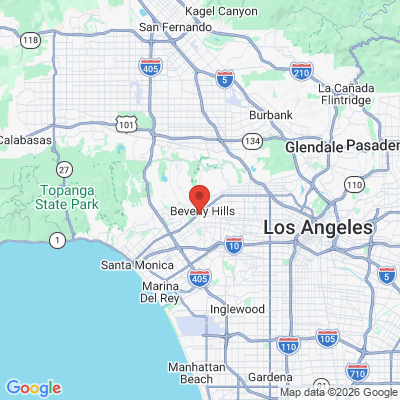 Map to Beverly Hills office in Beverly Hills, CA