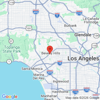 Map to Dr. Vivian Roknian office in Beverly Hills, CA