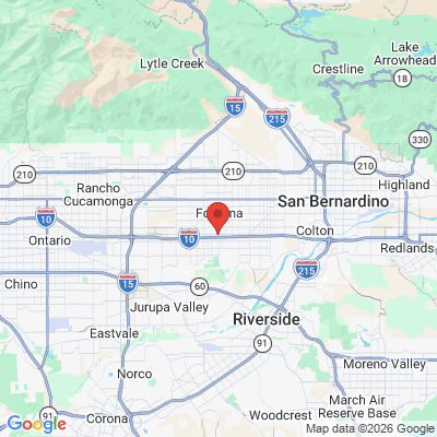Map to  office in Fontana, CA