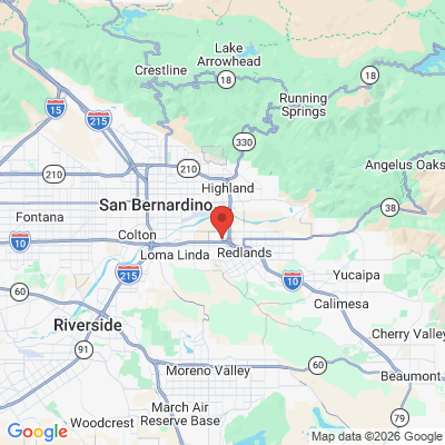 Map to  office in Redlands, CA