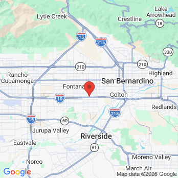 Map to Smart Dental Group  office in Bloomington, CA