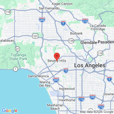 Map to S&C DENTAL BEVERLY HILLS office in Beverly Hills, CA