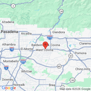 Map to Amazing Smiles Dental Studio office in West Covina, CA