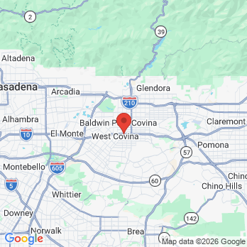 Map to Orabell Dental Implant Centers office in West Covina, CA
