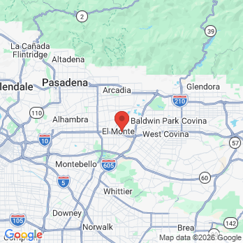 Map to Angel Dental Care office in El Monte, CA