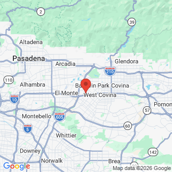 Map to Dr. Robles Family Dental office in Baldwin Park, CA