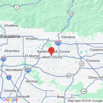 Map to Covina smile office in West Covina, CA